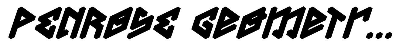PENROSE Geometric Mask Bold Italic